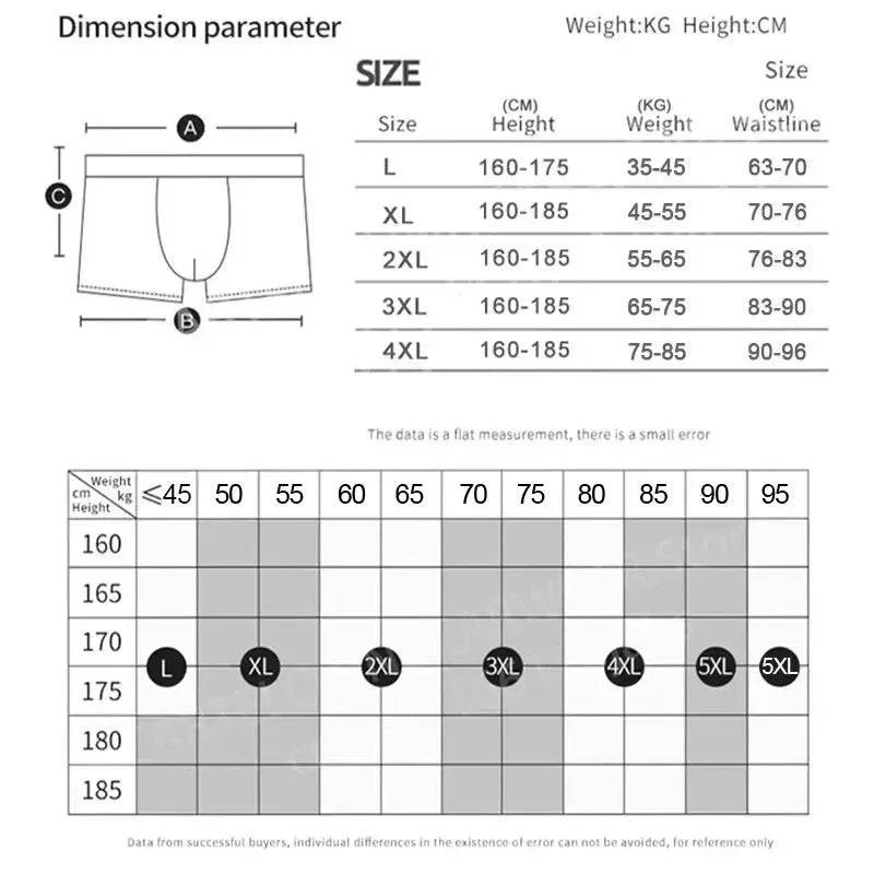 Men's Premium Ice Silk Boxer Shorts - 4 Pack