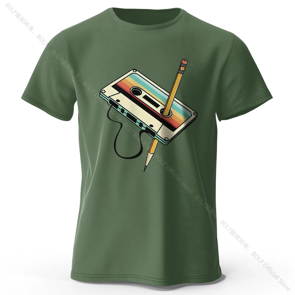 Men's Premium Cotton T-Shirt - Breathable Round Neck Short Sleeve