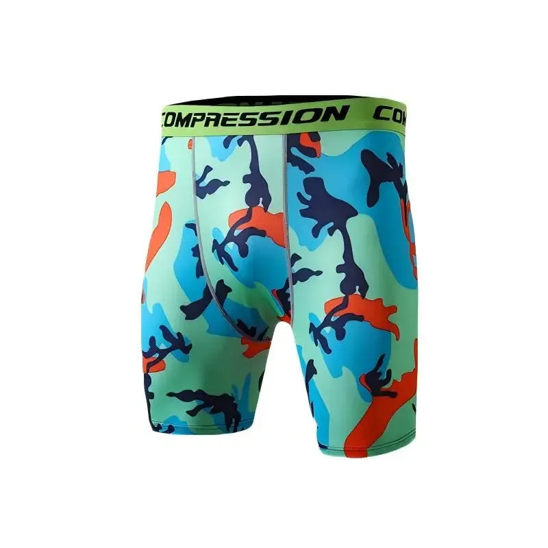 Men's Compression Running Shorts - Quick Dry Athletic Performance Tights