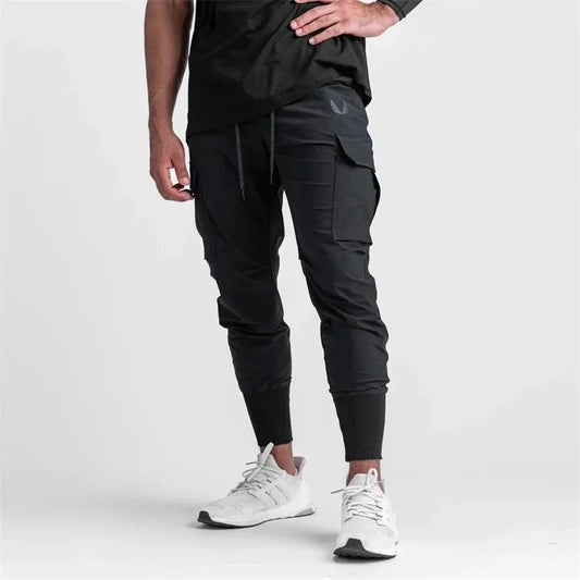 Men's Quick-Dry Cargo Pants - Lightweight Running & Training Sweatpants