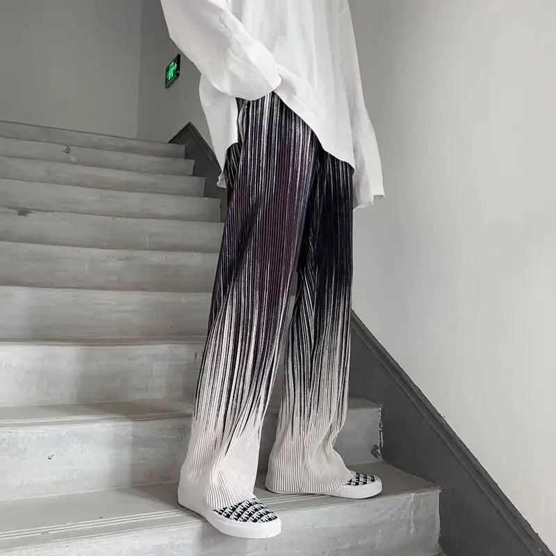 Men's Wide Leg Casual Pants - Vintage Streetwear Style
