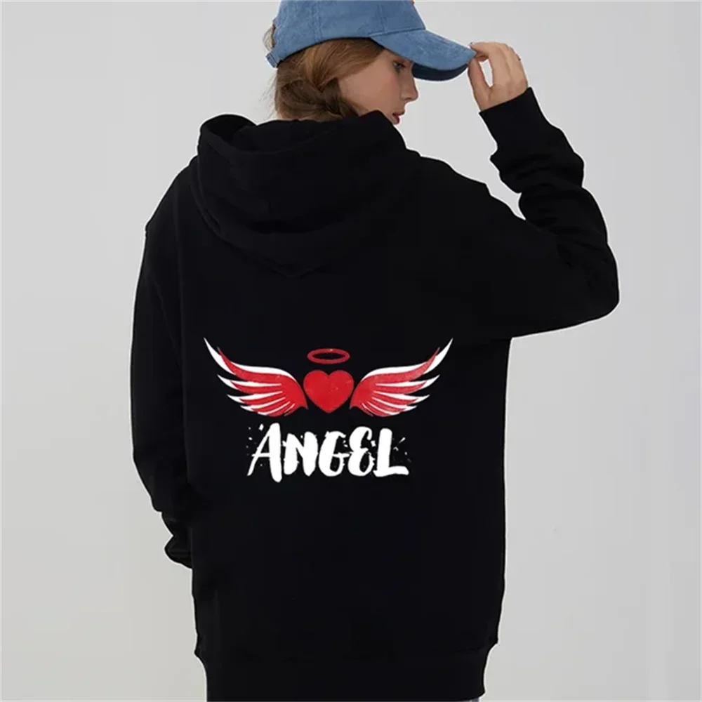 Angel and Demon Matching Couple Hoodies Set