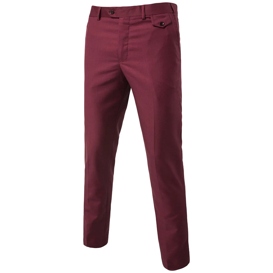 Men's Slim-Fit Suit Pants Business Casual Formal Trousers