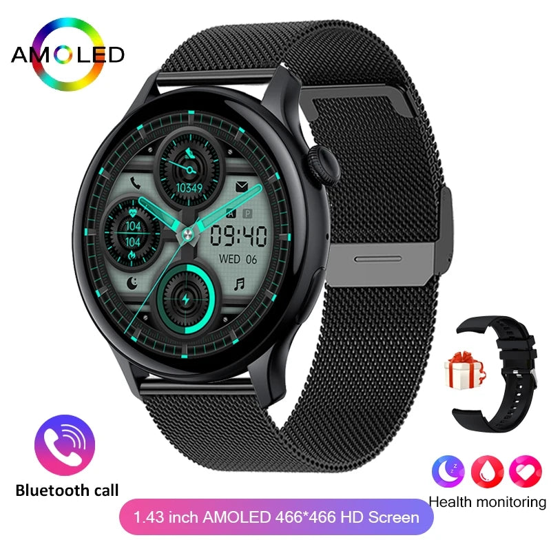 Women's AMOLED Smart Watch with NFC & Bluetooth Call - 1.46" HD Display