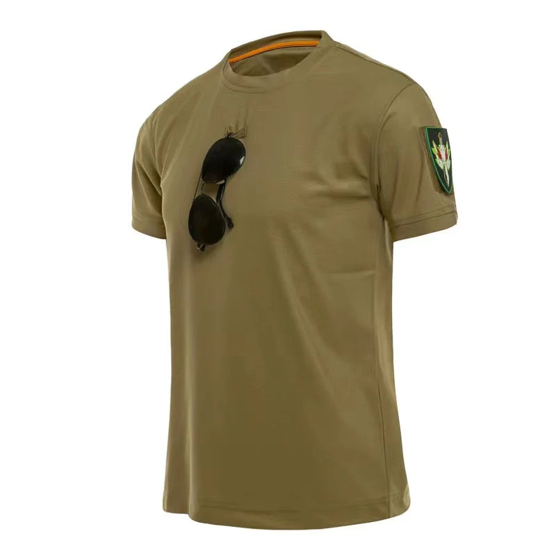 Generic Tactical Cargo Quick Dry Combat T Shirt For Men Outdoor Military Army Pullover For Hiking Camping