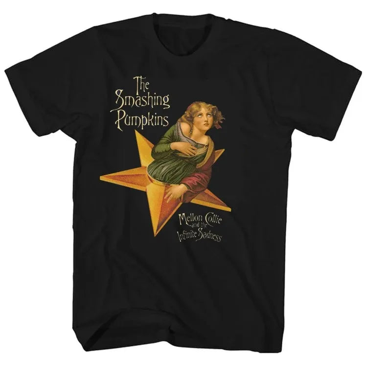 Smashing Pumpkins Band Print T-Shirt - Oversized Rock Music Merch