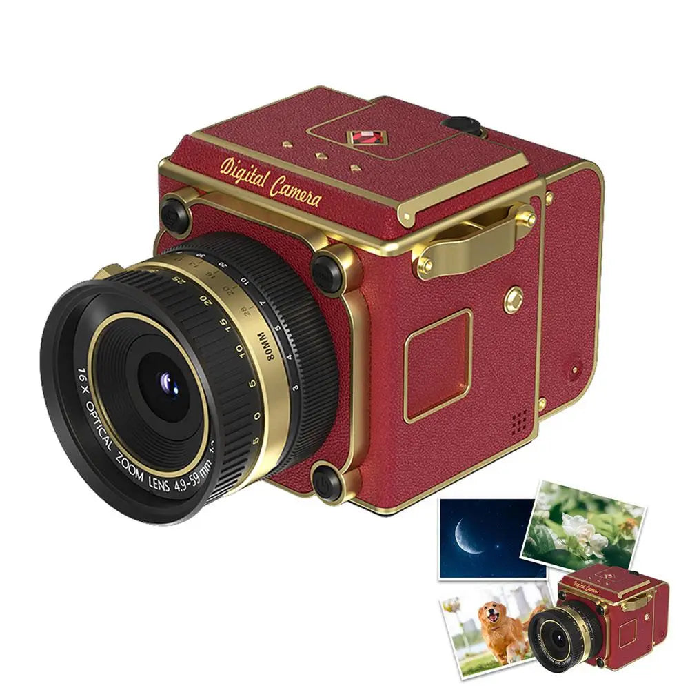 High Definition Retro Portable CCD Camera Analog Dual Lens Reflex Digital Camera Atmospheric Display Film