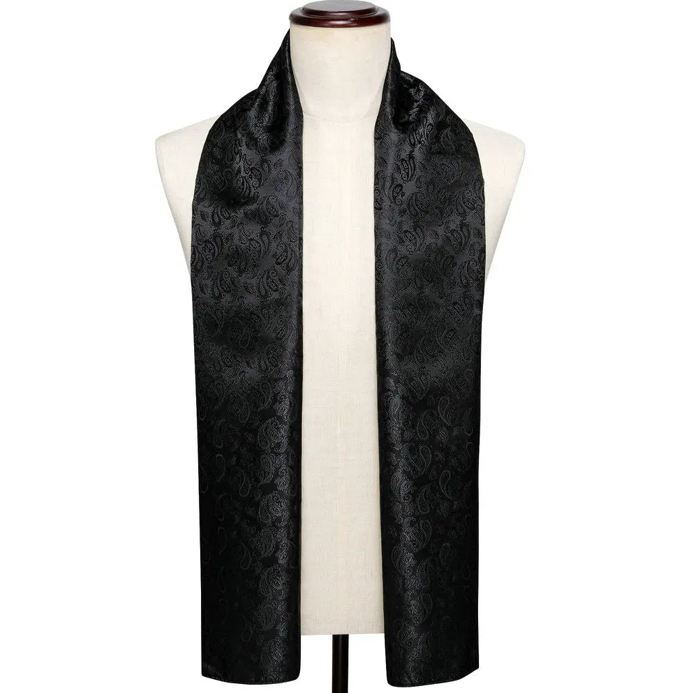 New Fashion Men Scarf Green Jacquard Paisley Silk Scarf Autumn Winter Casual Business Suit Shirt Scarf 160*50cm Barry.Wang