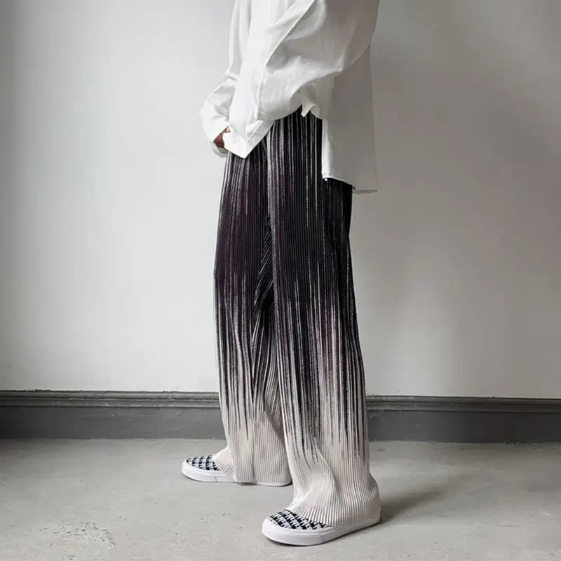 Men's Wide Leg Casual Pants - Vintage Streetwear Style