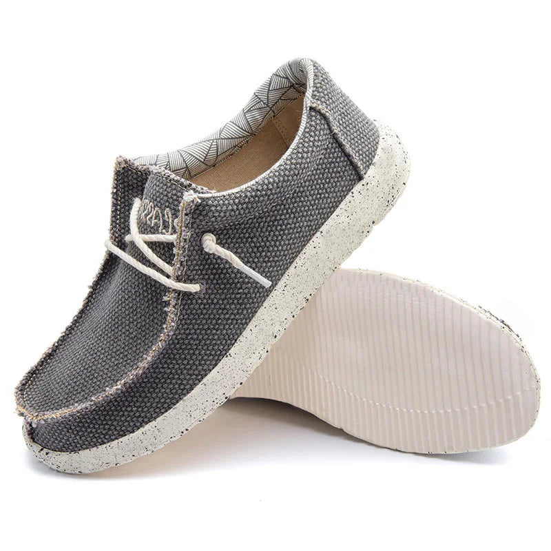 Men's Canvas Slip-On Loafers - Lightweight Walking Shoes