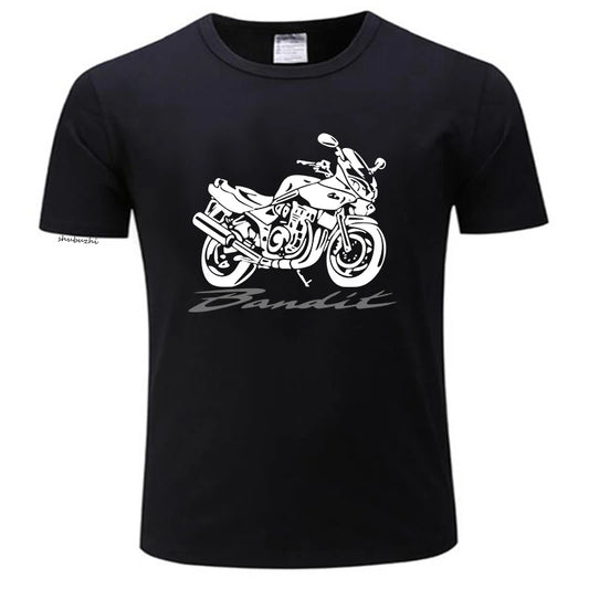 Cotton t-shirt Moto Suz Motorcycle Bandit 600 1200 S Design New Short Sleeve Men Fitness Clothing Male Cross Fit Tops T Shirts