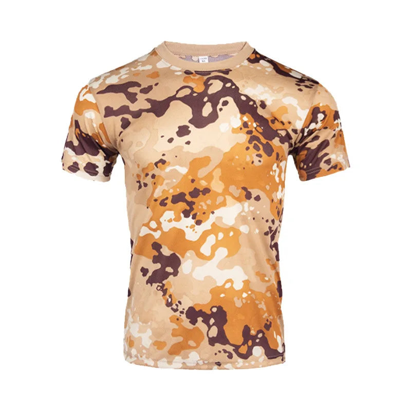 Men's Tactical Camouflage T-Shirt - Quick Dry Performance Tee