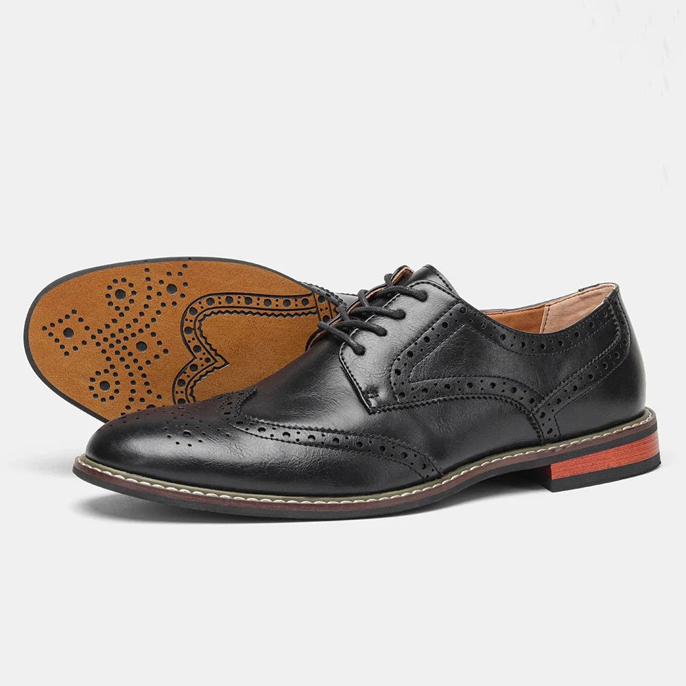 Men's Classic Brogue Dress Shoes - Wedding & Formal Occasions