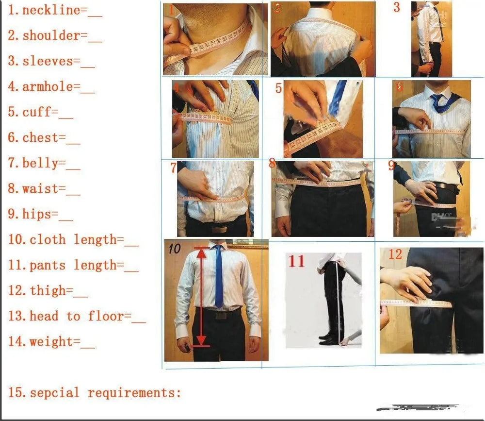 Blue Tuxedo Slim Dark Blue Wedding Business Tailor-Made Suit for Men
