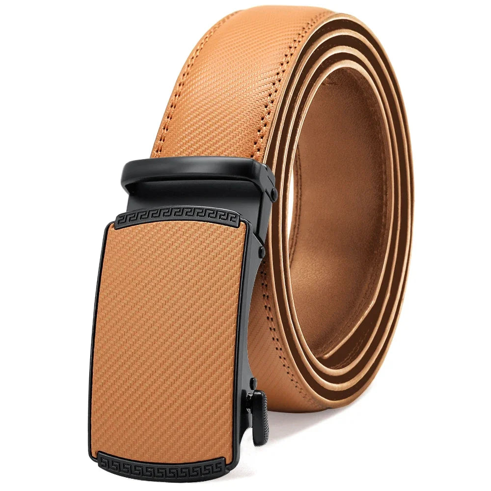 Men's Automatic Buckle Genuine Leather Belt