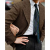 Men's Herringbone Suit Jacket Single Breasted Slim Fit Comfortable Business Blazer Elegant Formal Business Casual Customized