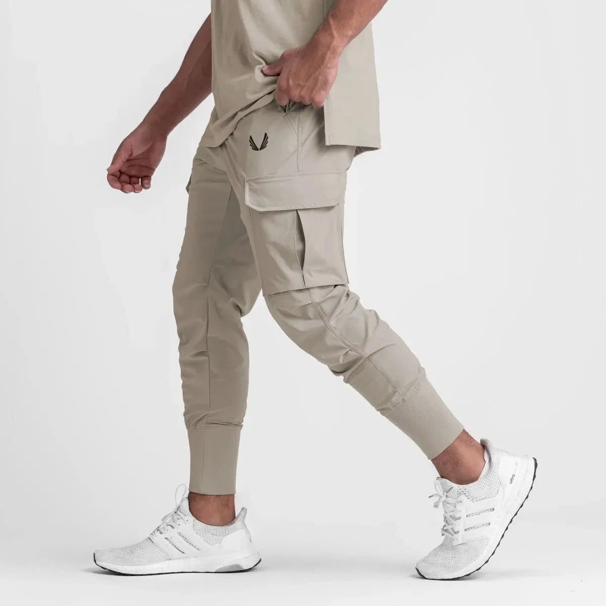 Men's Quick-Dry Cargo Pants - Lightweight Running & Training Sweatpants
