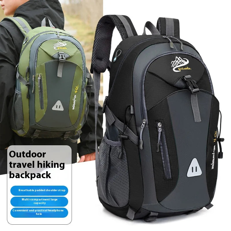 Premium Waterproof Nylon Backpack - 20-35L Outdoor Travel & Hiking Pack