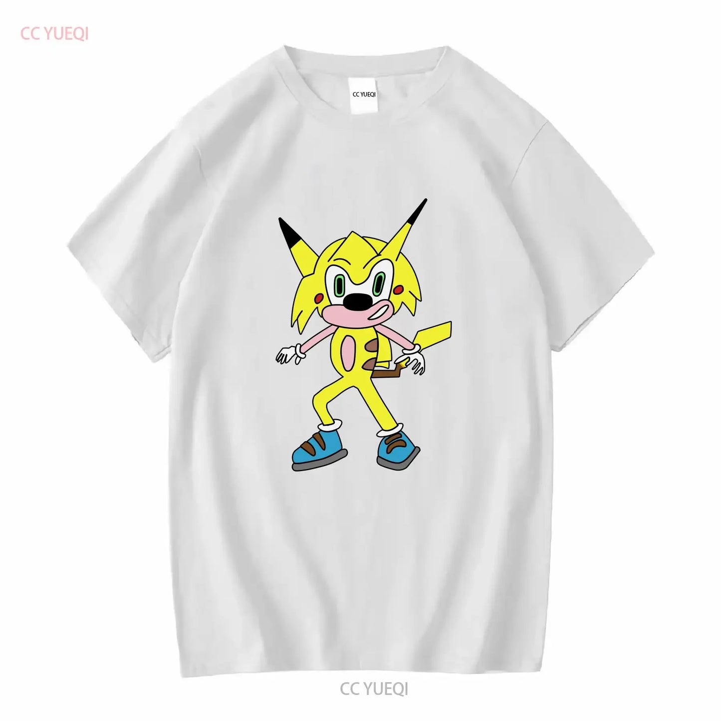 Sonichu Novelty Vintage Cool Long or Short Sleeve T-Shirt Washed Streetwear