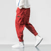 MISNIKICN Cotton Men Multi Pocket Elastic Waist Harem Pants - Street Punk Hip Hop Casual Cargo Joggers