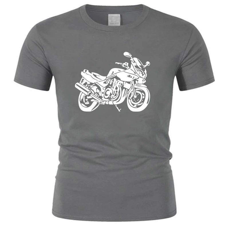 Cotton t-shirt Moto Suz Motorcycle Bandit 600 1200 S Design New Short Sleeve Men Fitness Clothing Male Cross Fit Tops T Shirts