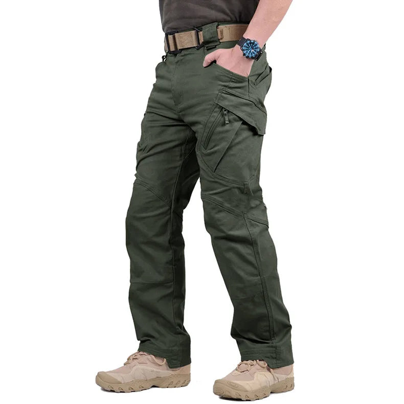 NONECN Men's Tactical Cargo Pants All Season Outdoor Hiking Trekking With Multiple Pockets