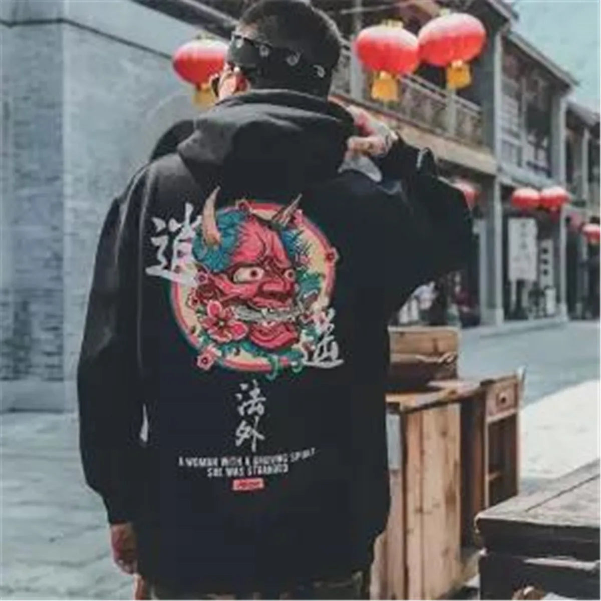 Men's Hip Hop Hoodie - Japanese Streetwear Pullover