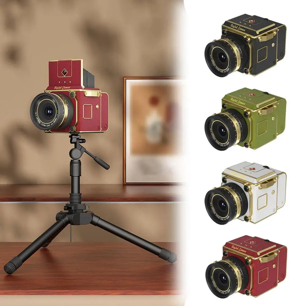 High Definition Retro Portable CCD Camera Analog Dual Lens Reflex Digital Camera Atmospheric Display Film