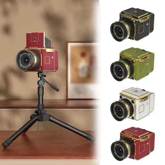 High Definition Retro Portable CCD Camera Analog Dual Lens Reflex Digital Camera Atmospheric Display Film