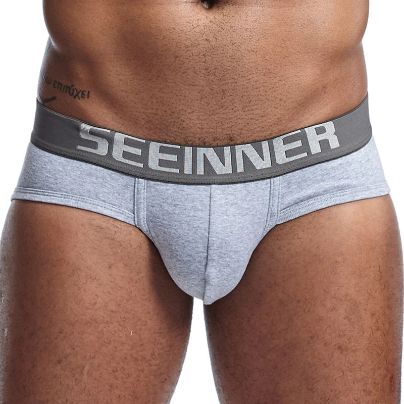Men's Premium Cotton Briefs with U-Pouch Support