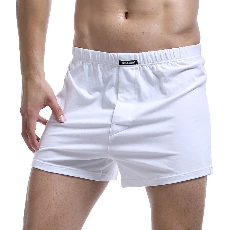 Men's Cotton Boxer Shorts 2-Pack - Soft Stretch Breathable Underwear