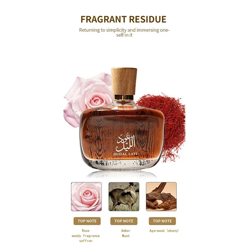 Arabian Perfume Spray Classic Woody Sandalwood Perfume Long-lasting Luxurious And Captivating Fragrance Musk Cologne For Men