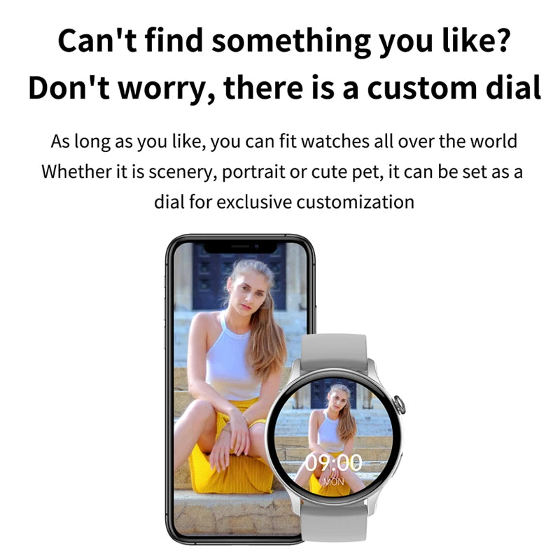 Women's AMOLED Smart Watch with NFC & Bluetooth Call - 1.46" HD Display