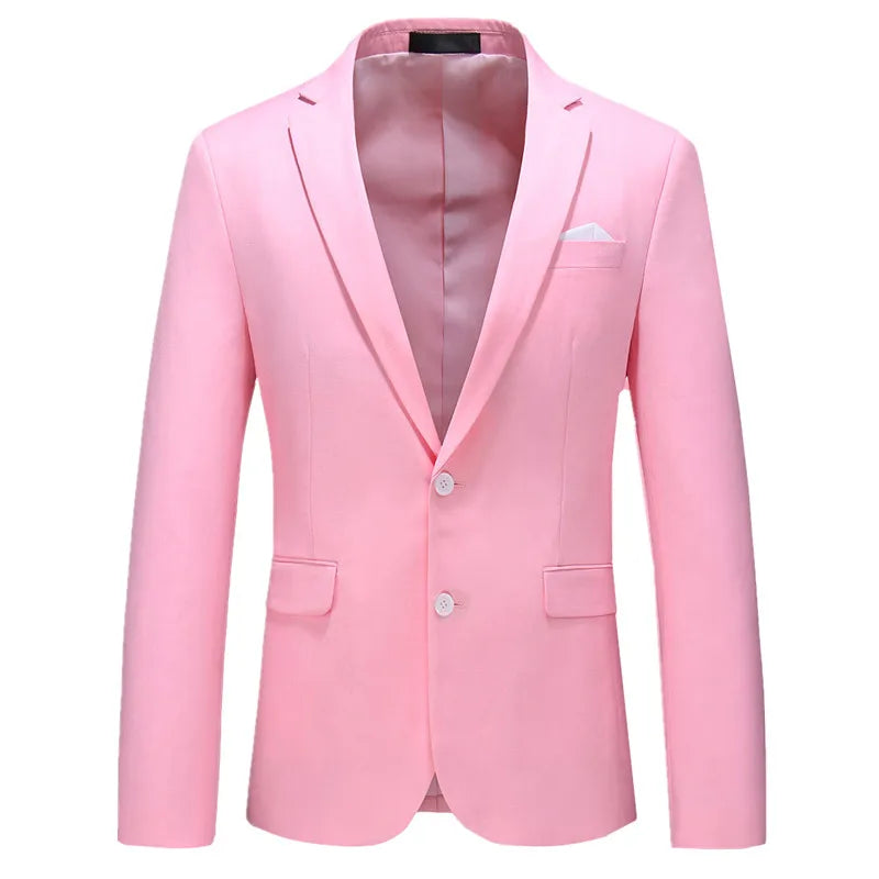 2026 Men's Suit Jacket, Business Formal Coat, Asian Sizes Slim Blazer