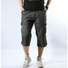 Men's Tactical Cargo Shorts - Multi-Pocket Cotton Capri Pants