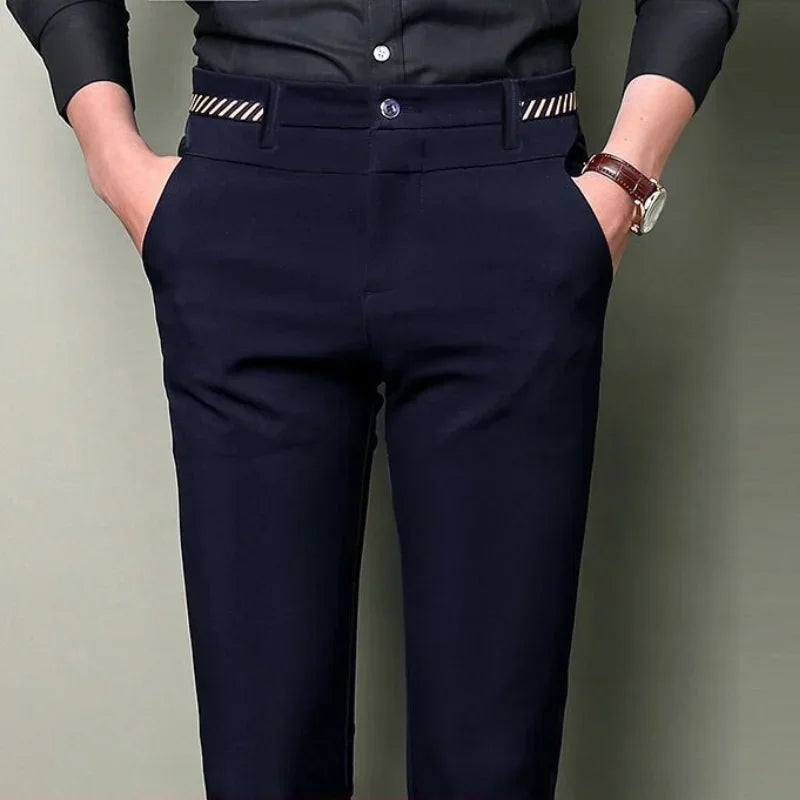Suit Pants for Men Spring and Autumn Stretchy and Non-Ironing Office Slim Fit
