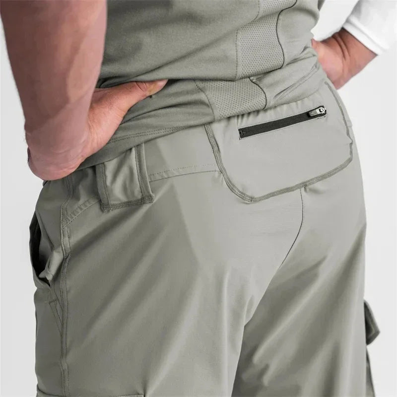 Men's Quick-Dry Cargo Pants - Lightweight Running & Training Sweatpants