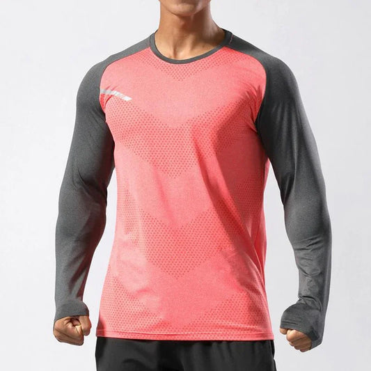 Men's Quick-Dry Performance Long Sleeve Athletic Shirt